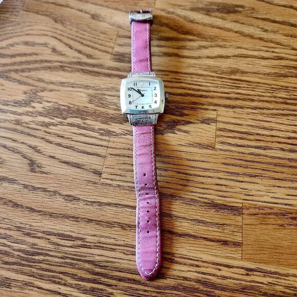 BRIGHTON "Orchard" Leather And Silver Watch GARDEN GIRL! - Picture 3 of 12